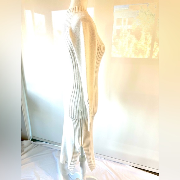 Lulu's Chic Cream Ribbed Knit Dress - Picture 9 of 16
